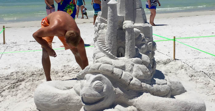 Sand castle contest at Siesta Key