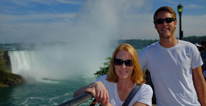 In front of Horseshoe Falls