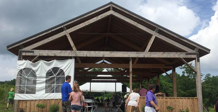 Abandon Brewing covered pavilion