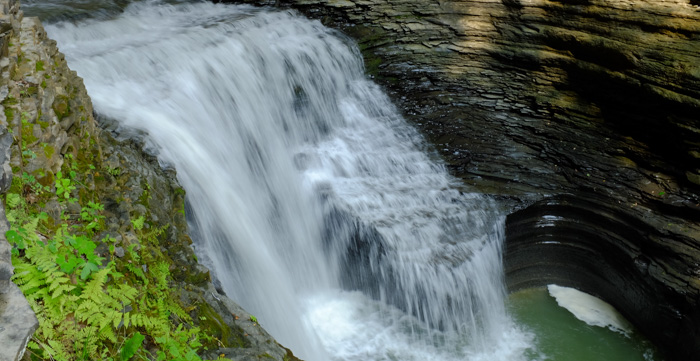 One of many stunning waterfalls in Watkins Glen