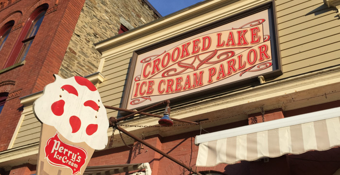 Crooked Lake Ice Cream Parlor in Hammondsport, NY