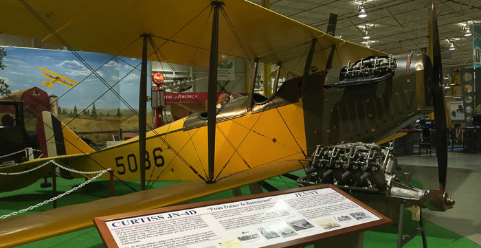 The Curtiss Jenny in the Glenn H. Curtiss Museum