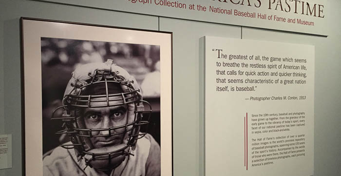Photo from the temporary exhibit "Picturing America's Pastime"