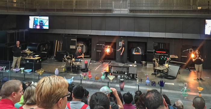 Glass blowing workshop in the Corning Museum of Glass