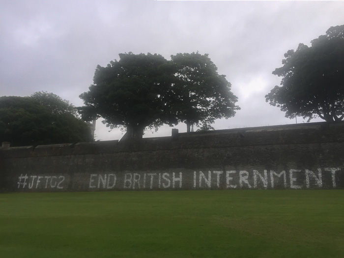 Derry city walls and graffiti