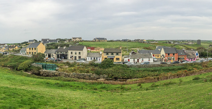 Doolin view from Cliffs of Moher path