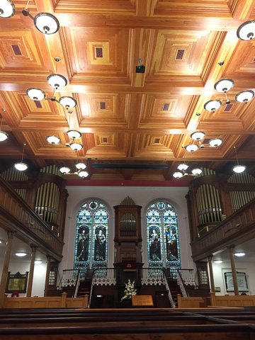 First Presbyterian Church ceiling