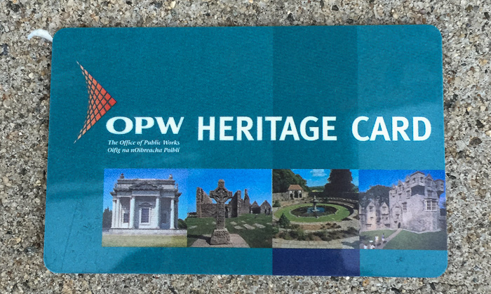 My well-used OPW Heritage Card