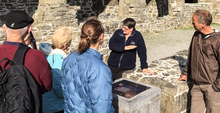Our phenomenal guide at Jerpoint Abbey!