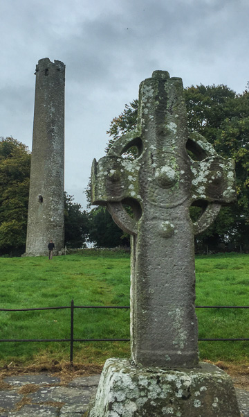 The Kilree high cross and round tower