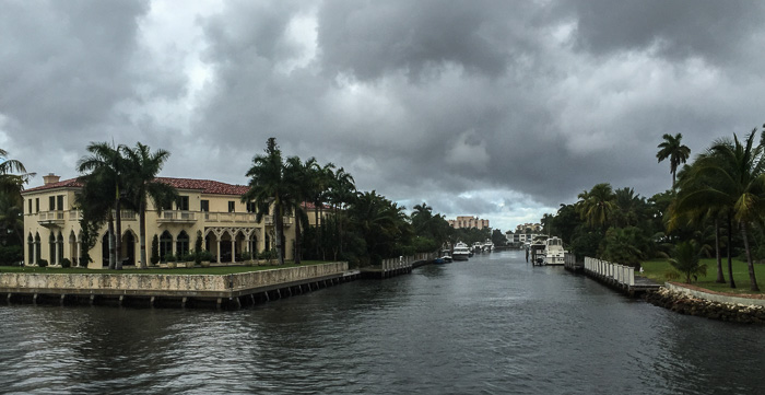 Just one of many dredged canals in Fort Lauderdale's "Venice of America"