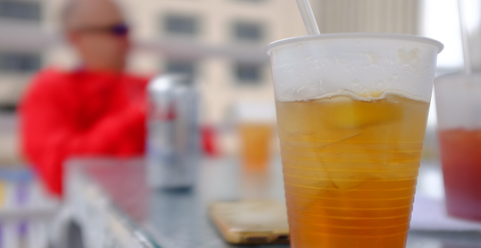 While aboard the Creole Queen we enjoyed a Pimm's Cup, one of New Orleans' signature drinks