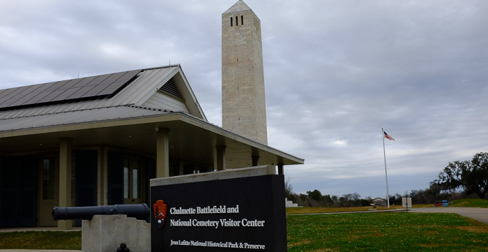The Chalmette Battlefield visitor center and obelisk. Oh obelisk, how you taunt me...