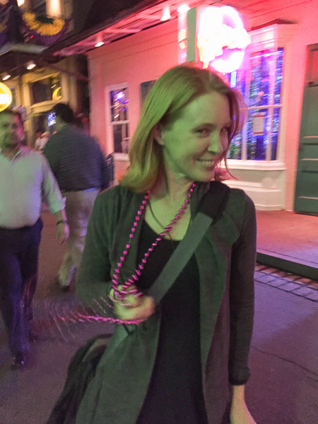 YES my beads were tossed from a balcony in the French Quarter, and NO I didn't do anything R-rated to get them!!