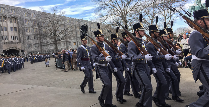 Matthew following his Platoon in the Cadet Review