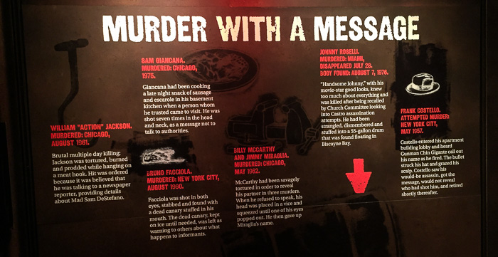 Gruesome stories and images are peppered throughout the museum.