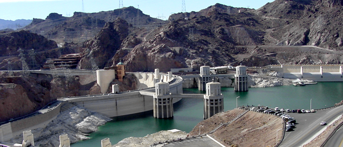 Intake towers on the upstream side of Hoover Dam (MorgueFile photo)