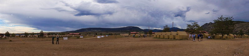 Panorama view of base camp