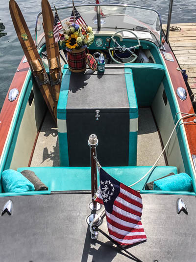 Some boats went all out with their presentation. This one sports custom monogrammed towels!