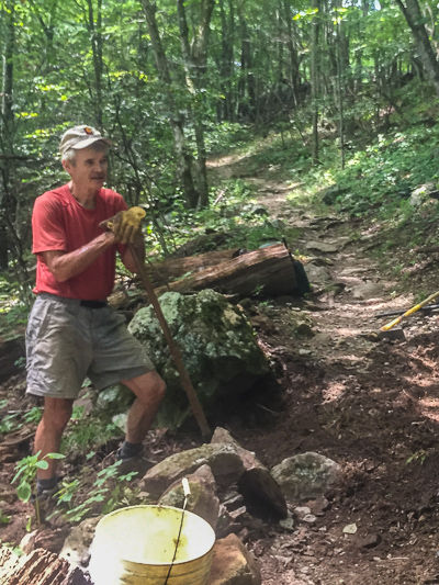 Matt Murray, trail maintenance volunteer extraordinaire.