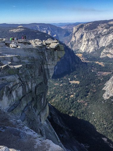 Made it! Relaxing at the top of Half Dome.