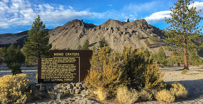 One of the volcanic craters south of Mono Lake