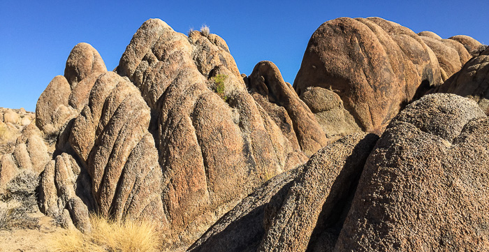 Sculpted rocks in the Alabama Hills
