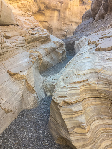 Lovely layers and shapes in Mosaic Canyon