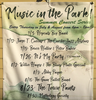 Hammondsport Music in the Park 2018 - Full Schedule