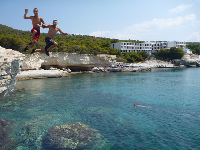 Jacob and Matthew are picture perfect at the Aegina cliffs