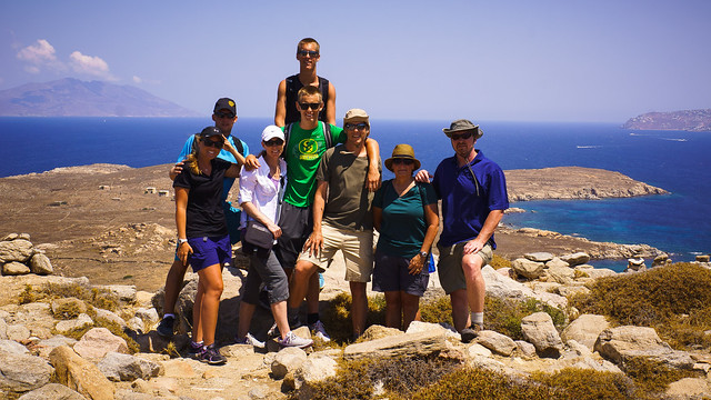 At the top of Mt. Kythnos, Delos