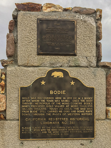 The Bodie ghost town: A California registered historical landmark.