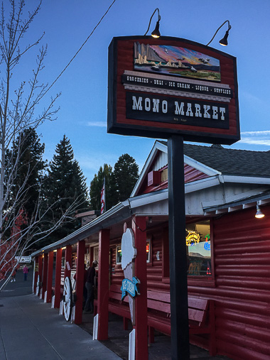 The quaint Mono Market in Lee Vining.
